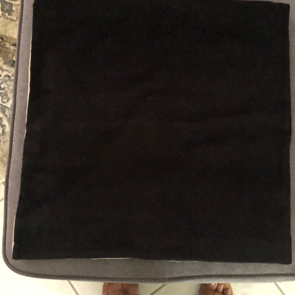 Black Velvet Decorative Pillow Cover.